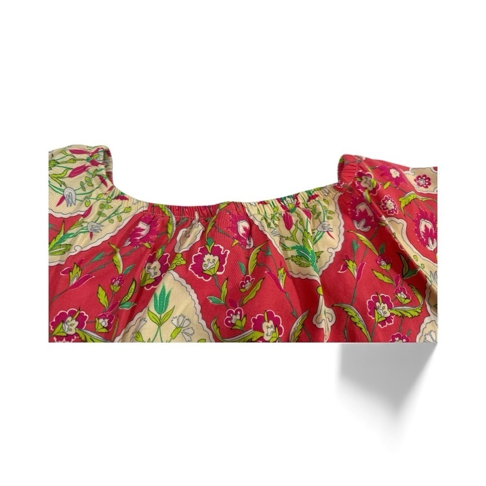 HALEY & THE HOUND Women Multicolor Blouse Large  100% Cotton - Picture 4 of 9